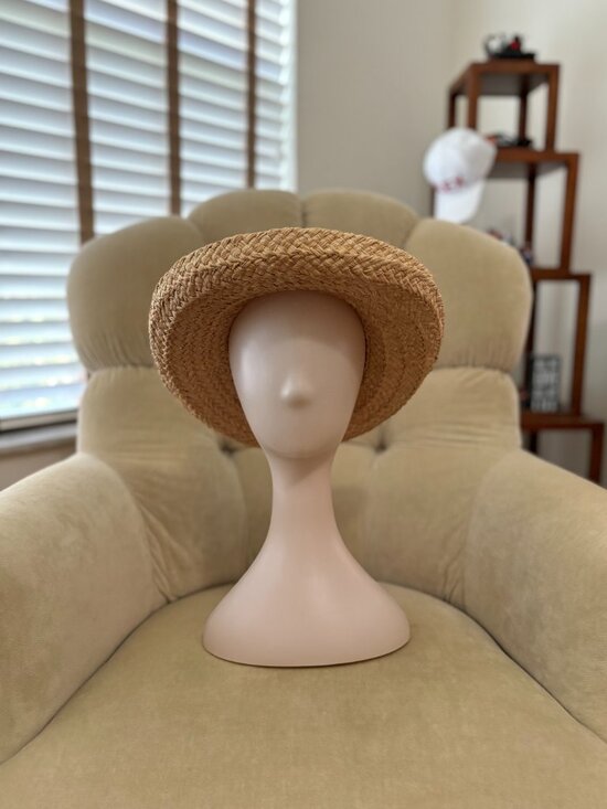 Auth HELEN KAMINSKI AUSTRALIA Natural Woven Raffia Straw  display picture 1